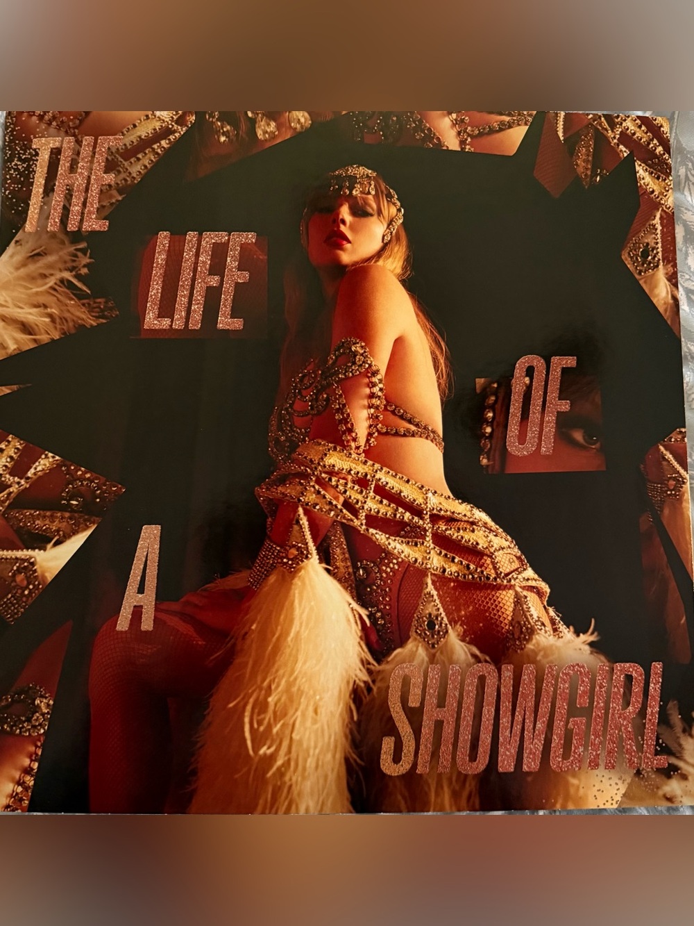 Taylor Swift the Life of a Showgirl Vinyl Album Record Target pink glitter